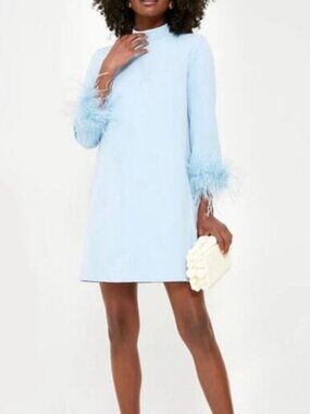 Tuckernuck Light Blue Feather Mod Ellie Dress.